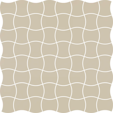 M-P-309X309-1-MODM.BI PARADYŻ Modernizm Bianco Mozaika Prasowana Mat. K.3,6x4,4 30,86x30,86 30x30 5900144099777