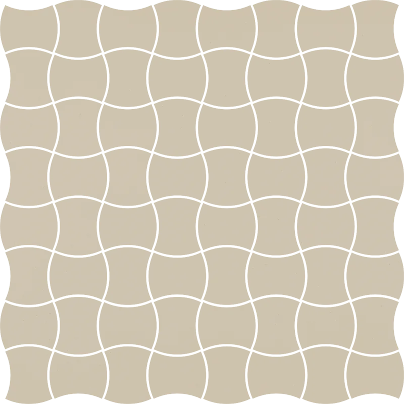 M-P-309X309-1-MODM.BI PARADYŻ Modernizm Bianco Mozaika Prasowana Mat. K.3,6x4,4 30,86x30,86 30x30 5900144099777