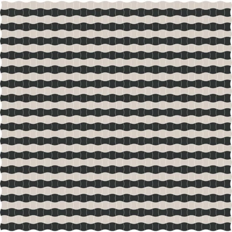 5900144099906 PARADYŻ Modernizm Nero Mozaika Prasowana Mix B Mat. K.3,6x4,4 30,86x30,86 30x30 M-P-309X309-1-MODM.NEMXB
