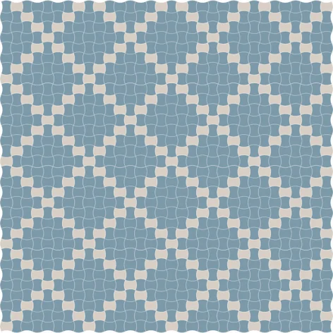5900144099838 PARADYŻ Modernizm Blue Mozaika Prasowana Mix 30,86x30,86 30x30 M-P-309X309-1-MODM.BLMX