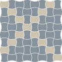 PARADYŻ Modernizm Blue Mozaika Prasowana Mix 30,86x30,86 G1