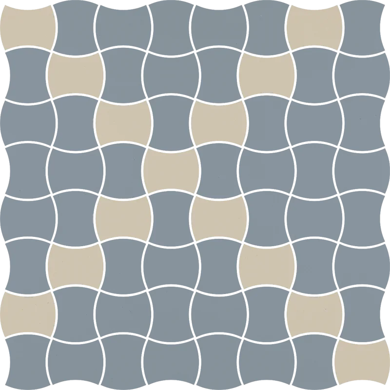 PARADYŻ Modernizm Blue Mozaika Prasowana Mix 30,86x30,86 G1