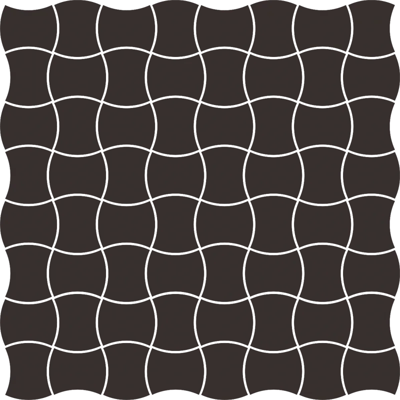 M-P-309X309-1-MODM.NE PARADYŻ Modernizm Nero Mozaika Prasowana Mat. K.3,6x4,4 30,86x30,86 5900144099883
