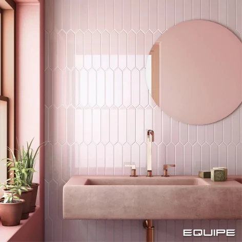 000000000000022856 Płytki kolorowe cegiełki hiszpańskie EQUIPE Arrow Blush Pink Płytka Ścienna 5x25 G1