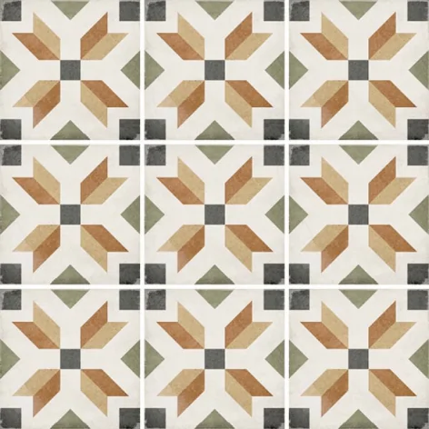 8435404928148 EQUIPE Art Nouveau Empire Color EQ 24400 Gres Patchwork 20x20