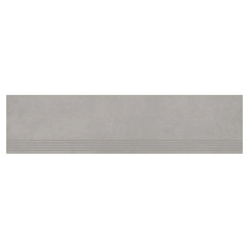 5900144089037 PARADYŻ Intero Silver Stopnica Prosta Nacinana Mat. 29,8x119,8 30x120 QN--0,3X1,2-1-INTE.SISPM2