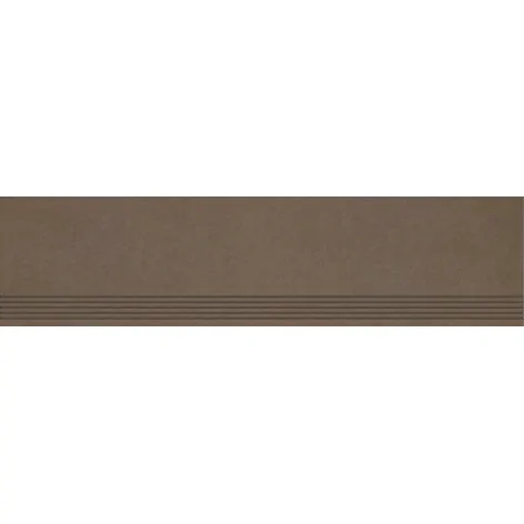 5900144071797 PARADYŻ Intero Brown Stopnica Prosta Nacinana Mat. 29,8x119,8 30x120 QN--0,3X1,2-1-INTE.BRSP-M