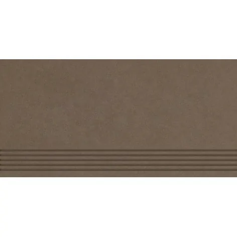 Q-R-298X598-1-INTE.BRSP-2 PARADYŻ Intero Brown Stopnica Prosta Nacinana Mat. 29,8x59,8 30x60 5902610576652