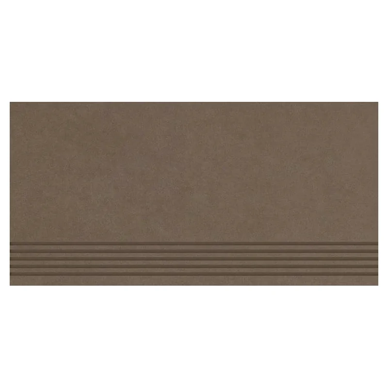 Q-R-298X598-1-INTE.BRSP-2 PARADYŻ Intero Brown Stopnica Prosta Nacinana Mat. 29,8x59,8 30x60 5902610576652