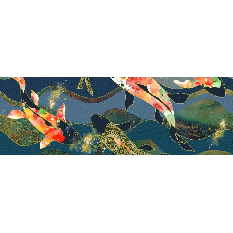 5902027040265 CERAMICA BIANCA Red Koi 1 Decor Płytka Ścienna 30x90 sklep płytki glazura terakota flizy
