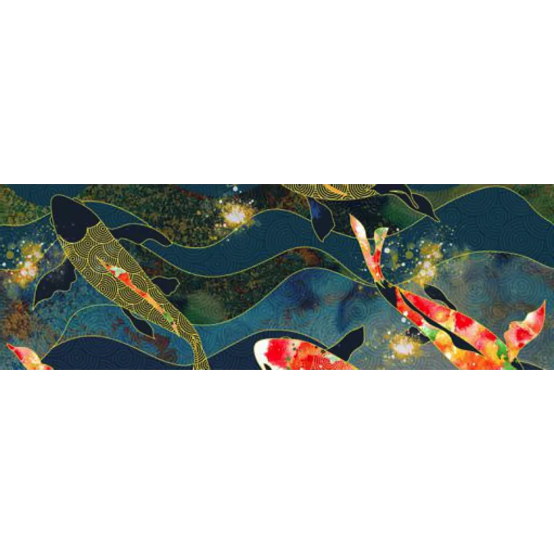 5902027040272 CERAMICA BIANCA Red Koi 2 Decor Płytka Ścienna 30x90 sklep płytki sklep
