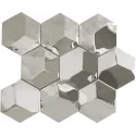 5902706502411 CERAMICA BIANCA 3D Inox Mosaic Mozaika Ścienna Połysk 25x31 sklep płytki ceramiczne flizy glazura