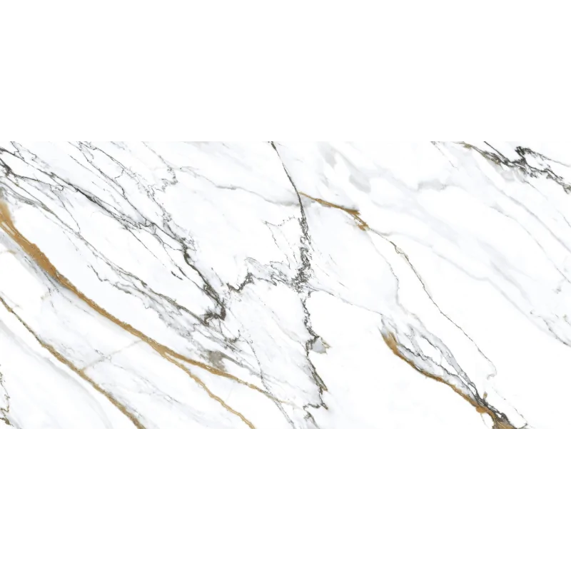 8429991457549 GEOTILES Oikos Gold Gres Rekt. Polished 60x120 kamień marmur imitacja kamienia