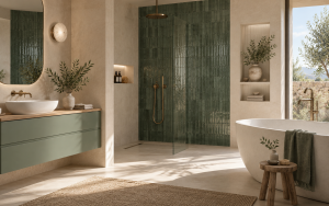 Trend Pure Living - jak urządzić łazienkę bez przebodźcowania? Naturalne materiały, spokojne kolory i wnętrze, które naprawdę wycisza! Łazienka Pure Living