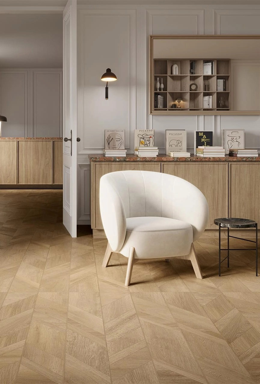 Importowane płytki drewnopodobne Chevron Oken Decor Natural Colorker