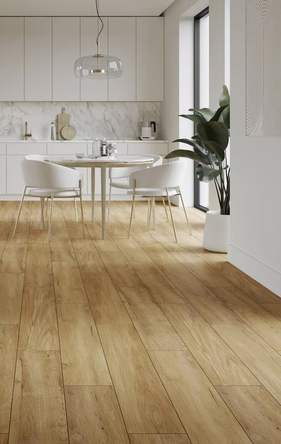 Listwa przypodłogowa przy płytkach drewnopodobnych Specialwood Ceramika Paradyż